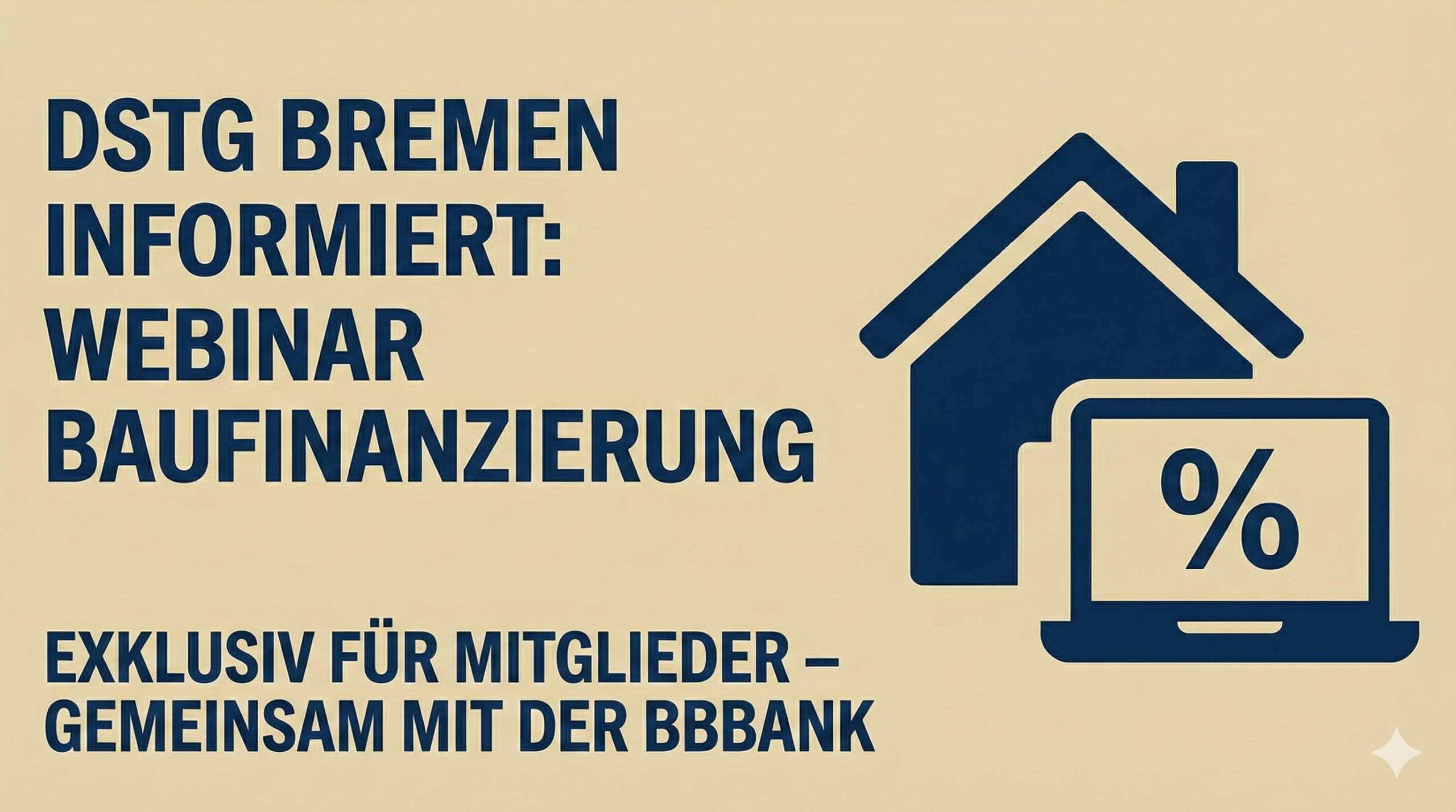 Webinar: Das 1×1 der Baufinanzierung – exklusiv für Mitglieder der dbb-Fachgewerkschaften