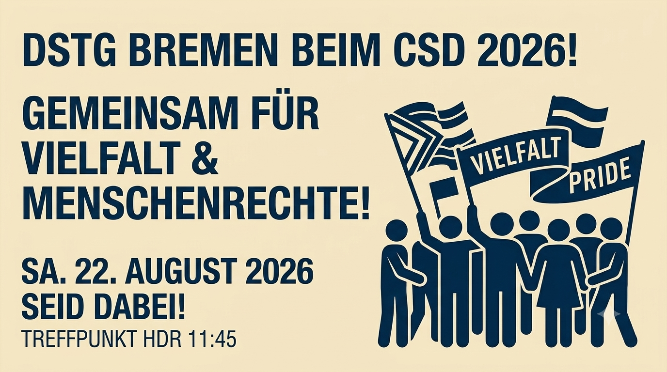 DSTG Bremen beim CSD 2026: Gemeinsam für Vielfalt und Menschenrechte!
